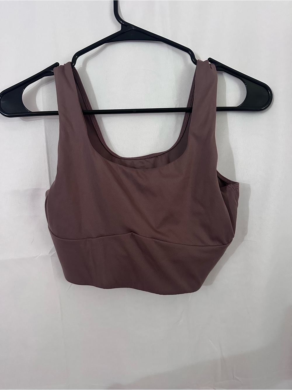 Gymshark Square Neck Long Line Sports Bra in Truffle Brown - Picture 3 of 3